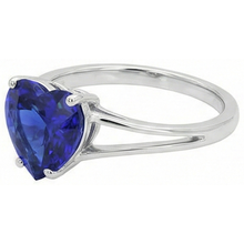 Afbeelding in Gallery-weergave laden, echte heart diamant 2.50karaat ring close-up detail
