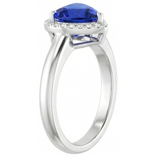 Afbeelding in Gallery-weergave laden, echte heart saffier 2.50karaat ring op wit