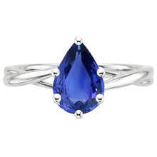 Afbeelding in Gallery-weergave laden, echte pear diamant 3.50karaat ring profielweergave