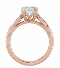 Afbeelding in Gallery-weergave laden, Solitaire Kussen Oud Mijn Geslepen Echte Natuurlijke uit de aarde gewonnen Diamanten Ring Oneindigheid Stijl 3 Karaat