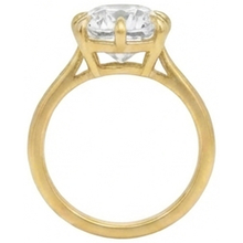 Afbeelding in Gallery-weergave laden, Solitaire Kussen Oud Mijn Slijpsel Natuurlijk uit de aarde gewonnen Diamanten Ring 3.50 Karaat Dames Sieraden