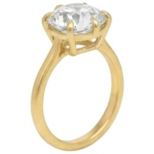 Afbeelding in Gallery-weergave laden, Solitaire Kussen Oud Mijn Slijpsel Natuurlijk uit de aarde gewonnen Diamanten Ring 3.50 Karaat Dames Sieraden
