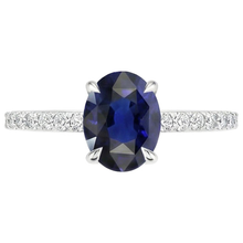 Afbeelding in Gallery-weergave laden, echte round diamant 4karaat ring op wit