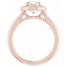 Afbeelding in Gallery-weergave laden, Solitaire Oud Geslepen Peer Natuurlijke uit de aarde gewonnen Diamanten Ring 14K Roségoud 2.15 Karaat