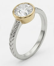Afbeelding in Gallery-weergave laden, echte round diamant 1.50karaat watch zijaanzicht