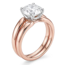 Afbeelding in Gallery-weergave laden, echte round diamant 1.50karaat ring close-up detail