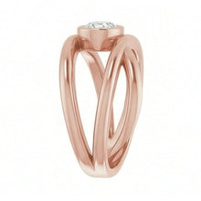 Afbeelding in Gallery-weergave laden, Solitaire Ovale Oude Mijn Natuurlijke uit de aarde gewonnen Diamanten Ring Lunette Gespleten Schacht 2.50 Karaat