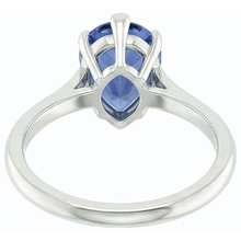 Afbeelding in Gallery-weergave laden, echte pear saffier 1.50karaat ring zijaanzicht