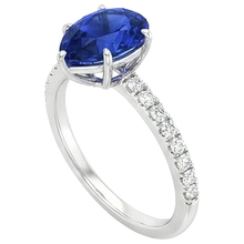 Afbeelding in Gallery-weergave laden, echte round diamant 3.75karaat ring profielweergave