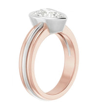 Afbeelding in Gallery-weergave laden, Solitaire Peer Oud Europees Geslepen Natuurlijke uit de aarde gewonnen Diamanten Ring Kastzetting 2.20 Karaat