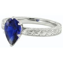 Afbeelding in Gallery-weergave laden, echte pear diamant 1.50karaat ring op wit