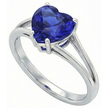 Afbeelding in Gallery-weergave laden, echte heart diamant 2karaat ring close-up detail