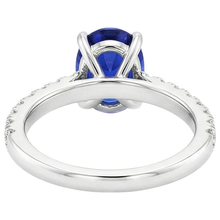 Afbeelding in Gallery-weergave laden, echte round diamant 4karaat ring close-up detail