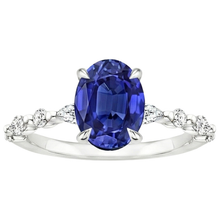 Afbeelding in Gallery-weergave laden, echte round diamant 4karaat ring profielweergave