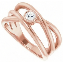 Afbeelding in Gallery-weergave laden, Solitaire Ring Old Miner Echt Diamond Bezel Triple Split Shank 1 Karaat