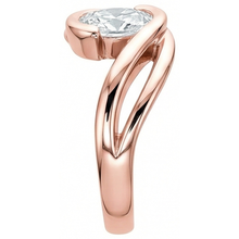 Afbeelding in Gallery-weergave laden, Solitaire Ring Oud Geslepen Kussen Natuurlijke uit de aarde gewonnen Diamant 3.75 Karaat Gespleten Schacht