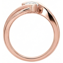 Afbeelding in Gallery-weergave laden, Solitaire Ring Oud Geslepen Peer Natuurlijke uit de aarde gewonnen Diamant Gedraaide Gespleten Schacht 2.25 Karaat