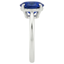 Afbeelding in Gallery-weergave laden, echte oval saffier 2.50karaat ring op wit