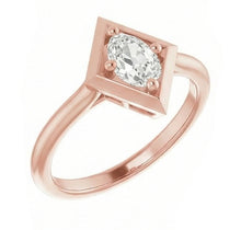 Afbeelding in Gallery-weergave laden, echte oval diamant 1.55karaat ring zijaanzicht
