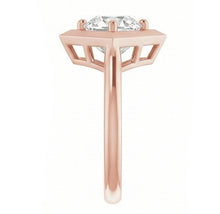 Afbeelding in Gallery-weergave laden, echte oval diamant 1.55karaat ring close-up detail