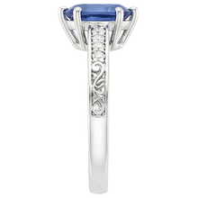 Afbeelding in Gallery-weergave laden, echte round diamant 4karaat ring op wit
