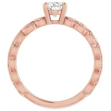 Afbeelding in Gallery-weergave laden, Solitaire Ring Peer Oude Mijnwerker Echt Diamant 1,50 Karaat Rose Gouden Sieraden