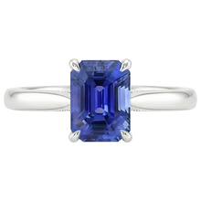 Afbeelding in Gallery-weergave laden, echte saffier 3karaat ring op wit