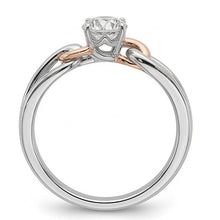 Afbeelding in Gallery-weergave laden, echte round diamant 1karaat ring bovenaanzicht