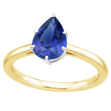 Afbeelding in Gallery-weergave laden, echte pear diamant 2karaat ring close-up detail