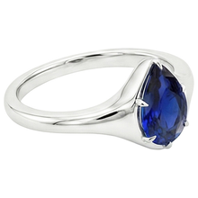 Afbeelding in Gallery-weergave laden, echte pear diamant 3.50karaat ring profielweergave