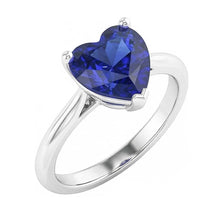Afbeelding in Gallery-weergave laden, echte heart diamant 2.50karaat ring op wit