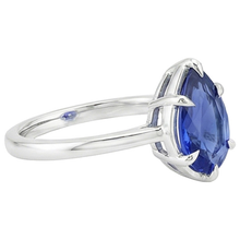 Afbeelding in Gallery-weergave laden, echte pear diamant 2.50karaat ring bovenaanzicht