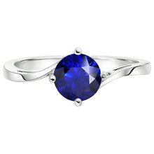 Afbeelding in Gallery-weergave laden, echte round diamant 2.50karaat ring zijaanzicht