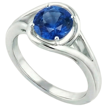 Afbeelding in Gallery-weergave laden, echte round diamant 2karaat ring bovenaanzicht