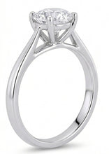 Afbeelding in Gallery-weergave laden, Solitaire Rond Geslepen 2 Karaat Natuurlijke uit de aarde gewonnen Diamanten Trouwring Witgoud 14K