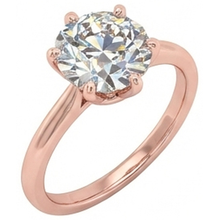 Afbeelding in Gallery-weergave laden, Solitaire Ronde Oud Mijn Slijpsel Natuurlijke uit de a aarde gewonnen Diamanten Ring 6 Prong Gezet 2 Karaat