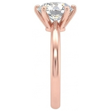Afbeelding in Gallery-weergave laden, Solitaire Ronde Oud Mijn Slijpsel Natuurlijke uit de a aarde gewonnen Diamanten Ring 6 Prong Gezet 2 Karaat
