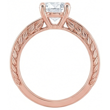 Afbeelding in Gallery-weergave laden, Solitaire Ronde Oud Geslepen Echte Natuurlijke uit de a aarde gewonnen Diamanten Ring 3 Karaat Roségoud 14K