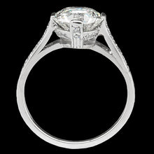 Afbeelding in Gallery-weergave laden, Solitaire Ronde Ring Accenten Prong Set Oude Mijnwerker Echt Diamanten 2,50 Karaat