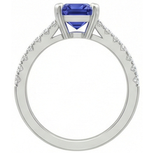 Afbeelding in Gallery-weergave laden, echte round diamant 3karaat ring close-up detail