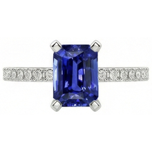 Afbeelding in Gallery-weergave laden, echte round diamant 3karaat ring profielweergave