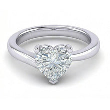 Afbeelding in Gallery-weergave laden, echte heart diamant 1.75karaat ring close-up detail