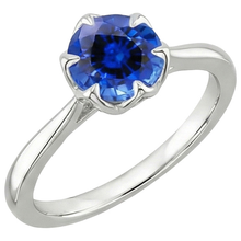 Afbeelding in Gallery-weergave laden, echte round diamant 2karaat ring zijaanzicht