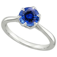 Afbeelding in Gallery-weergave laden, echte round diamant 2karaat ring bovenaanzicht