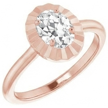 Afbeelding in Gallery-weergave laden, Solitaire Trouwring Ovaal Oude Mijnwerker Natuurlijk uit de aarde gewonnen Diamant 3.25 Karaat Dames Sieraden