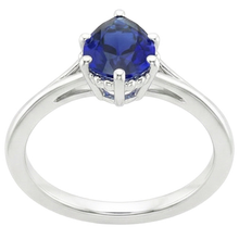 Afbeelding in Gallery-weergave laden, echte pear diamant 2.50karaat ring zijaanzicht
