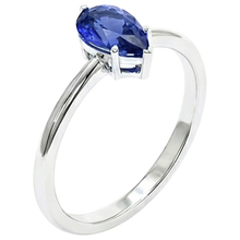Afbeelding in Gallery-weergave laden, echte pear diamant 2karaat ring close-up detail
