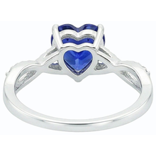 Afbeelding in Gallery-weergave laden, echte round diamant 2karaat ring zijaanzicht