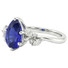 Afbeelding in Gallery-weergave laden, echte round diamant 3.50karaat ring op wit