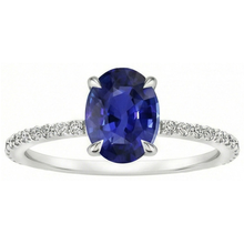 Afbeelding in Gallery-weergave laden, echte round diamant 3.75karaat ring profielweergave